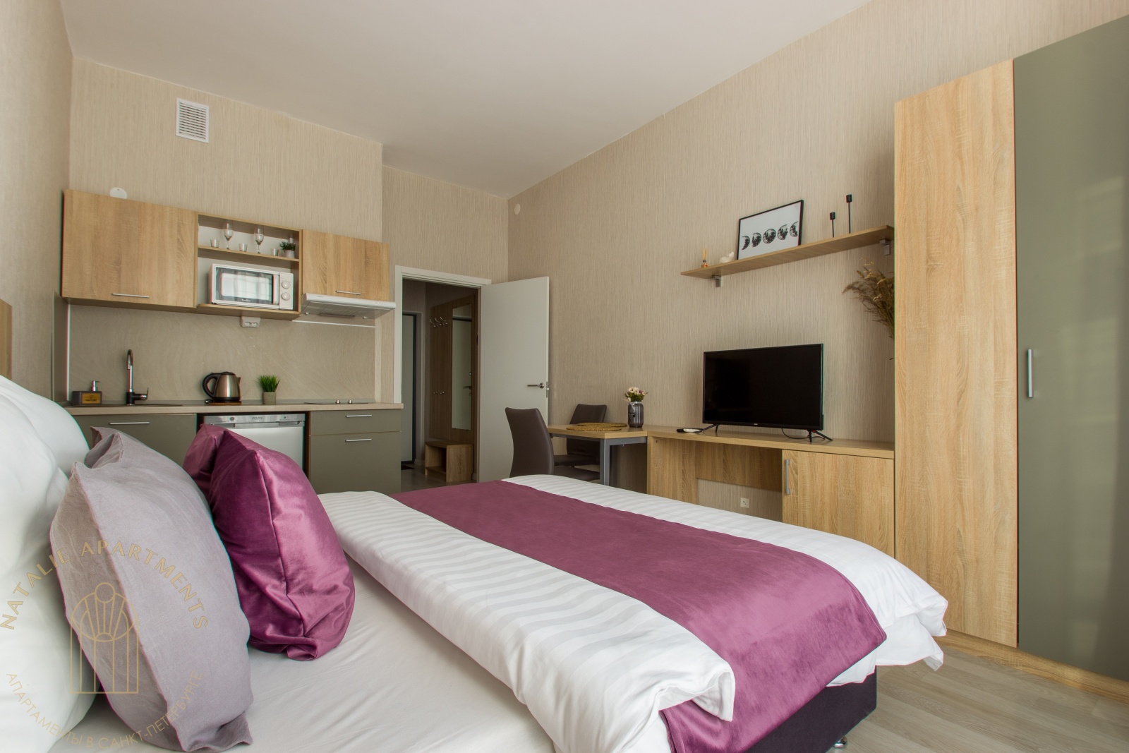СТУДИЯ Natalie Apartments недалеко от Аэропорта Пулково