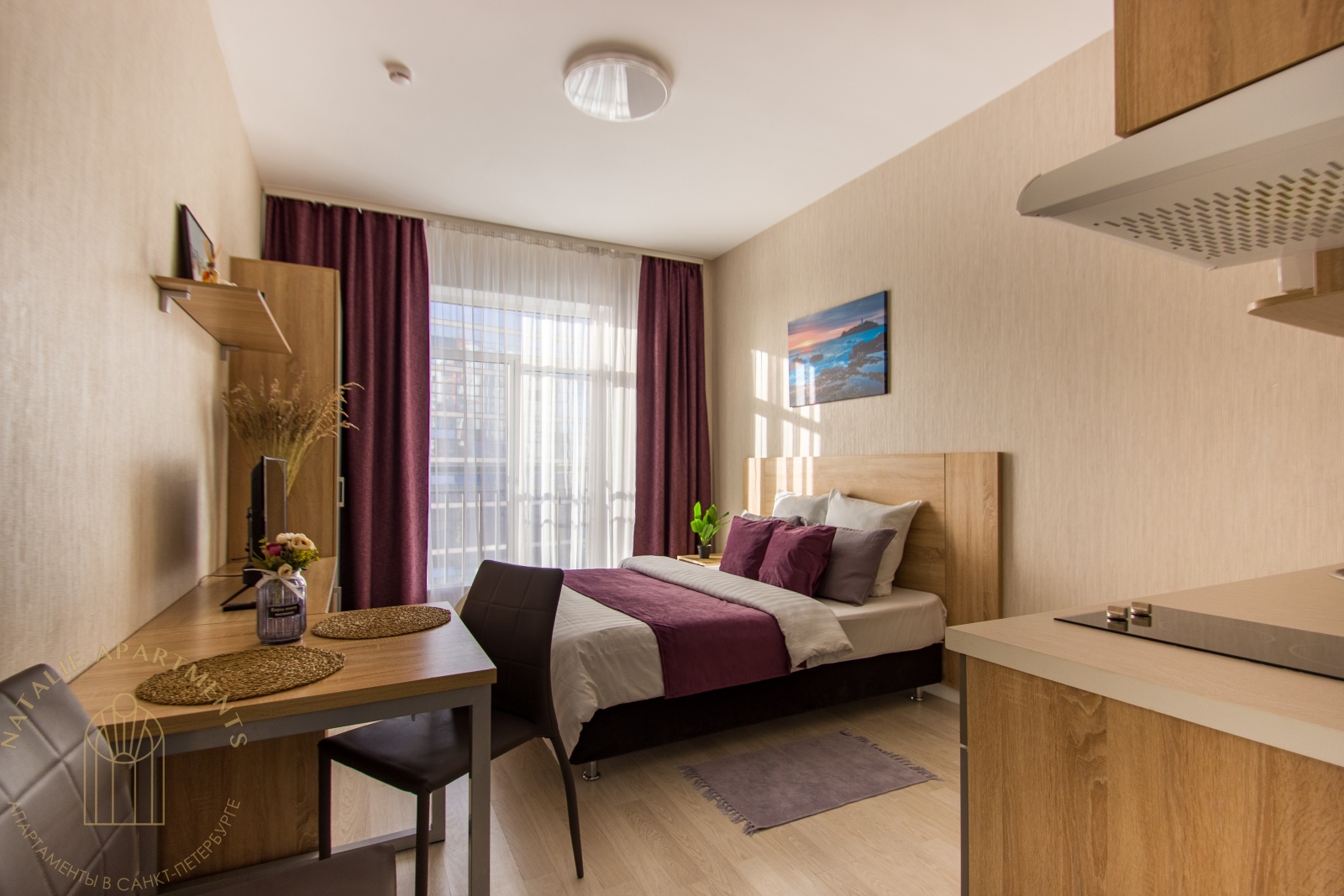 СТУДИЯ Natalie Apartments недалеко от Аэропорта Пулково