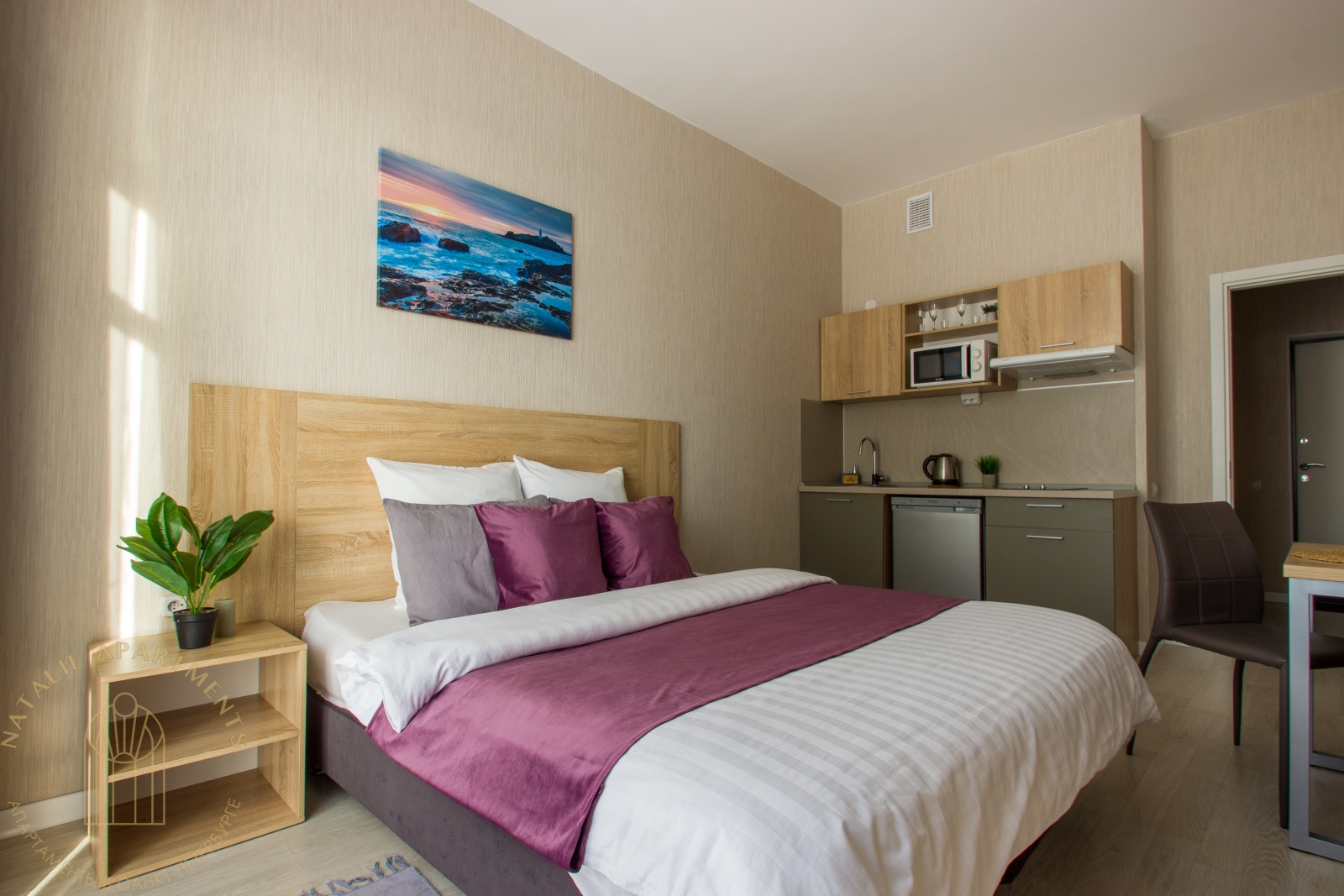 СТУДИЯ Natalie Apartments недалеко от Аэропорта Пулково