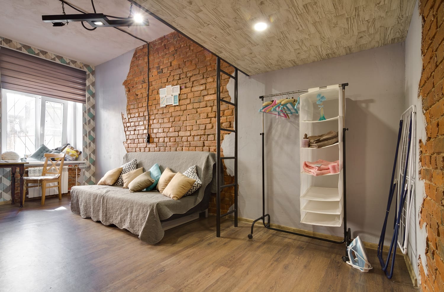 Студия в стиле Лофт двухуровневая