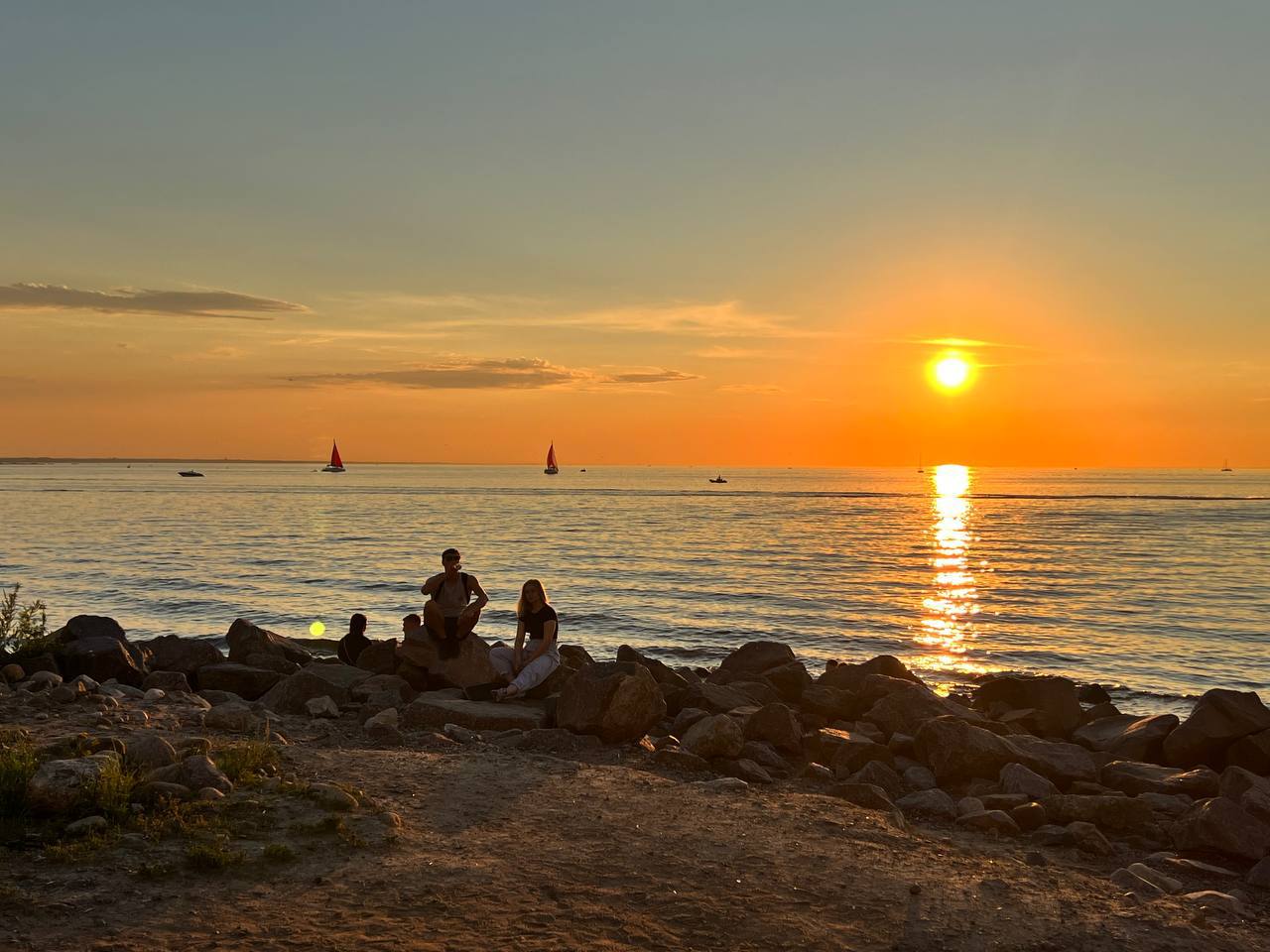 Закаты Финского залива.