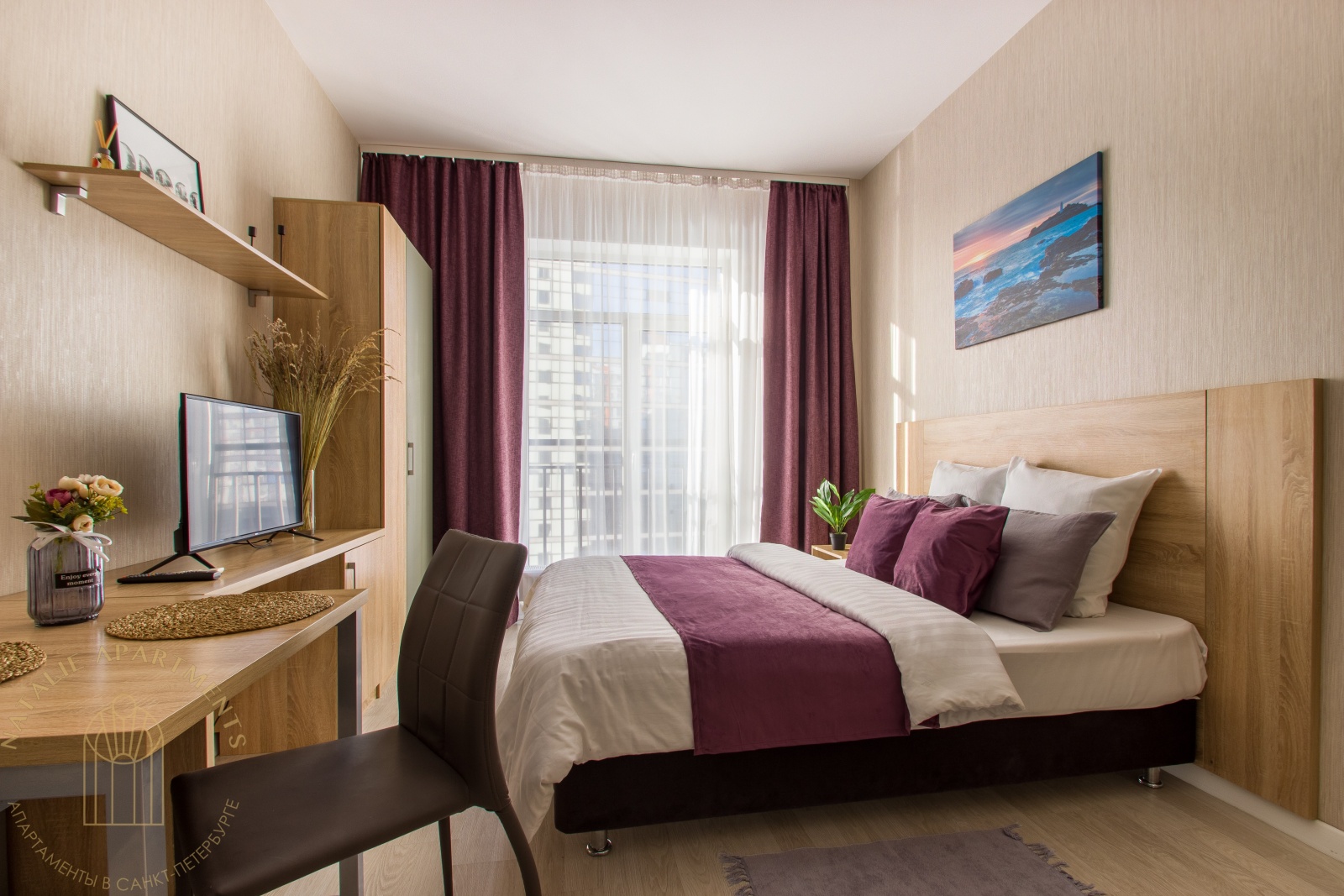 СТУДИЯ Natalie Apartments недалеко от Аэропорта Пулково
