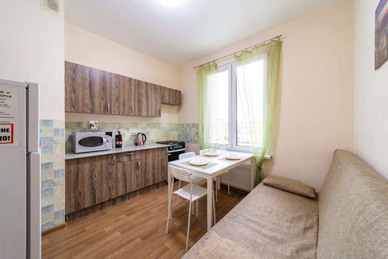 Едем в Питер - Уютные Апартаменты Гарден Вью-2 СОФИЯ евродвушка на Южном шоссе